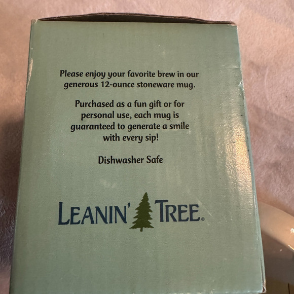 Leanin' Tree Vintage Coffee Mug Funny Smiling Face office humor Novelty in box - Picture 6 of 7
